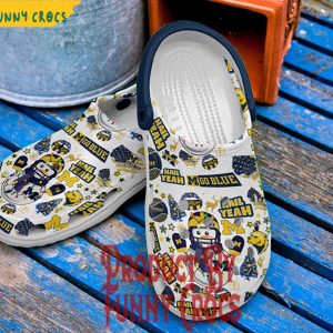 Michigan Wolverines Hail Year Christmas Crocs