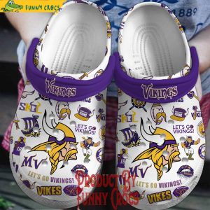 Minnesota Vikings Let Go Vikings Crocs Shoes 1