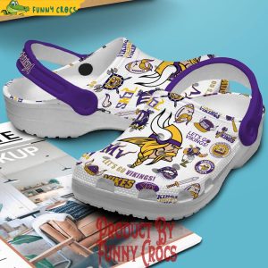 Minnesota Vikings Let Go Vikings Crocs Shoes 2