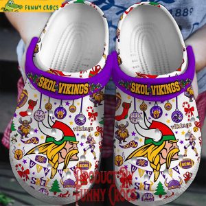 Minnesota Vikings Skol Vikings Christmas Crocs 1