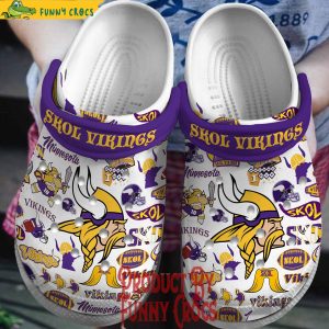 Minnesota Vikings Skol Vikings Crocs For Adults 1