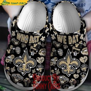 New Orleans Saints Who Dat Crocs Shoes