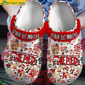 One piece Straw Hat Pirates Christmas Crocs 1