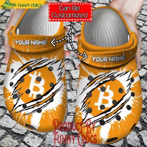 Personalized BTC Coin Crypto Crocs