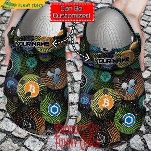 Personalized Colorful Coin Crypto Crocs