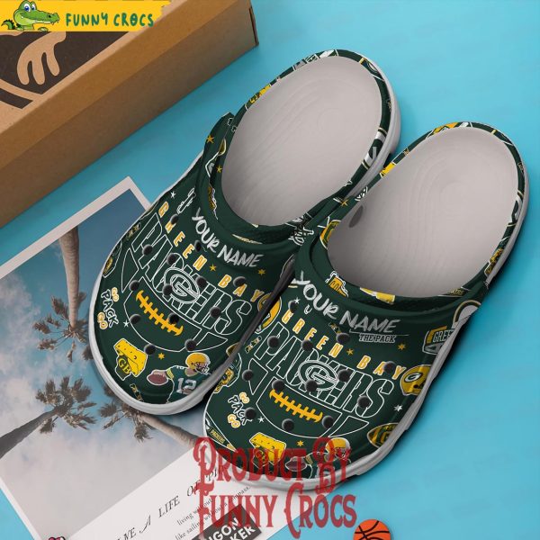 Personalized Green Bay Packers Crocs Clog Shoes