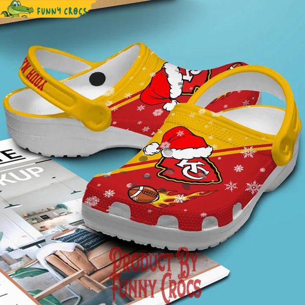 Personalized Kansas City Chief Christmas Crocs Shoes