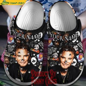 Personalized Michael Mcdonal Black Crocs 1