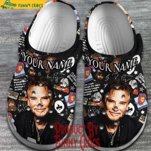 Personalized Michael Mcdonal Black Crocs 2