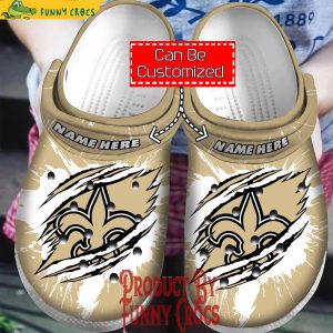 Personalized Orleans Saints Crocs Shoes 1