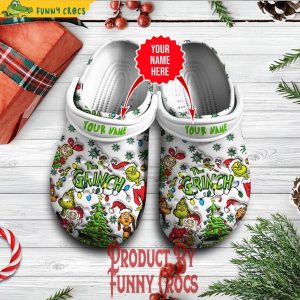 Personalized The Grinch Tree Christmas Crocs