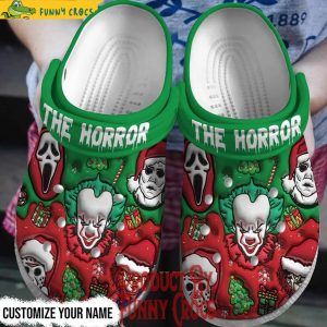 Personalized The Horror Merry Christmas Crocs