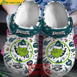 Philadelphia Eagles Grinch Christmas Crocs Shoes 1