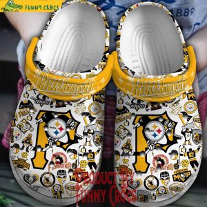 Pittsburgh Penguins White Crocs