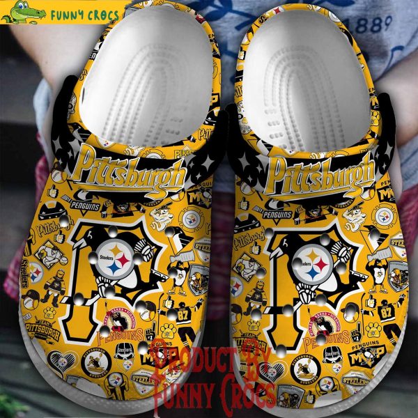 Pittsburgh Penguins Yellow Crocs