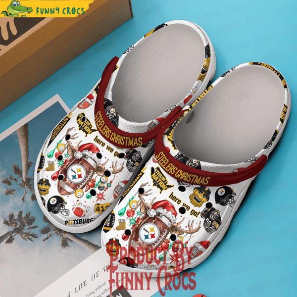 Pittsburgh Steelers Christmas Crocs