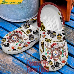 Pittsburgh Steelers Christmas Crocs 3