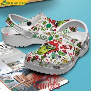 Rolling Stones Grinch Christmas Crocs 3