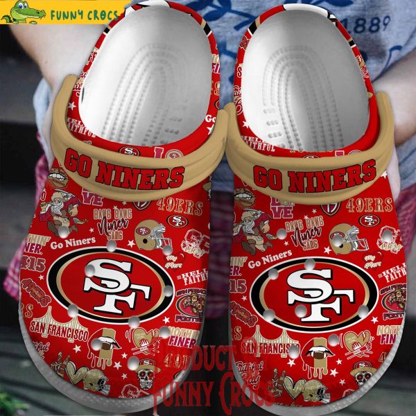 San Francisco 49ers Go Niners Red Crocs