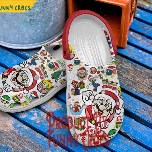 Santa Mario Christmas Crocs Shoes Clogs