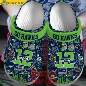 Seattle Seahawks Crocs Slippers