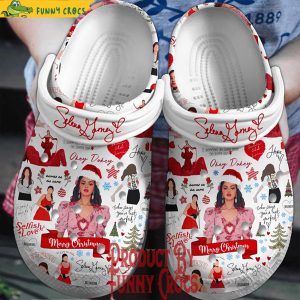 Selena Gomez Merry Christmas Crocs Shoes 1