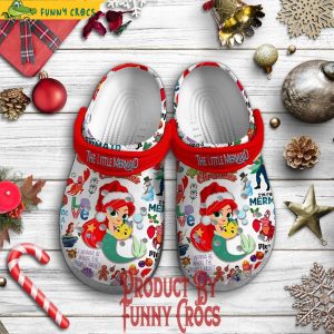 The Little Mermaid Merry Christmas Crocs