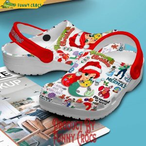 The Little Mermaid Merry Christmas Crocs