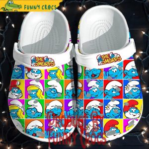 The Smurfs Face Pattern Crocs