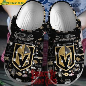 Vegas Golden Knights Black Crocs 1