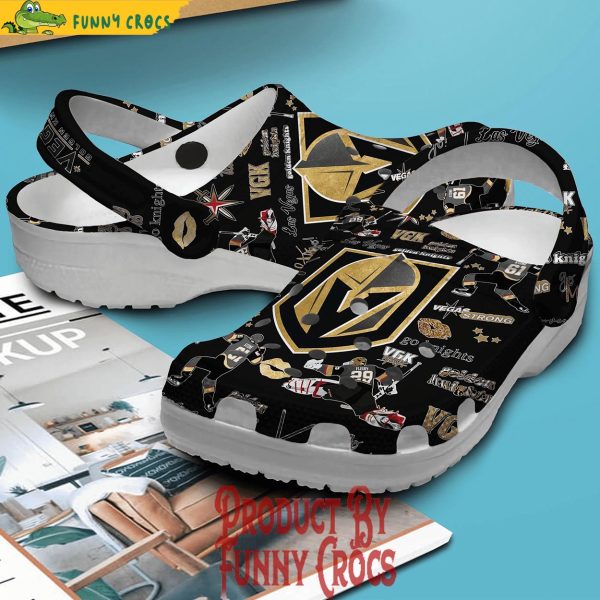 Vegas Golden Knights Black Crocs