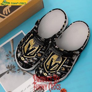 Vegas Golden Knights Black Crocs 3