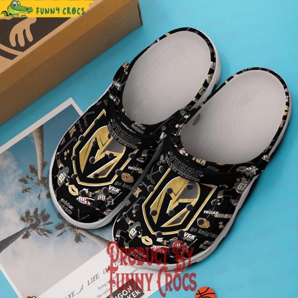 Vegas Golden Knights Black Crocs