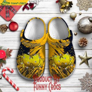 Wu-Tang Logo Yellow Crocs Clog Shoes