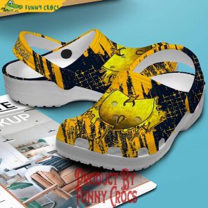 Wu-Tang Logo Yellow Crocs Clog Shoes