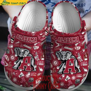 ALabama Crimson Roll Tide Crocs For Adults