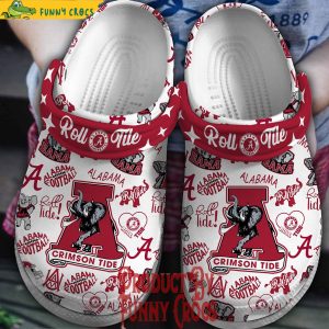 ALabama Crimson Roll Tide Football Crocs Slippers