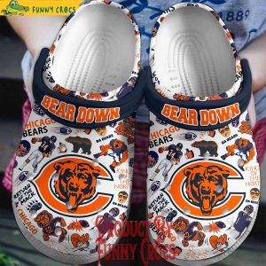 Chicago Bears Down Crocs Shoes