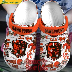 Cleveland Browns Dawgs Pound Crocs For Men 1