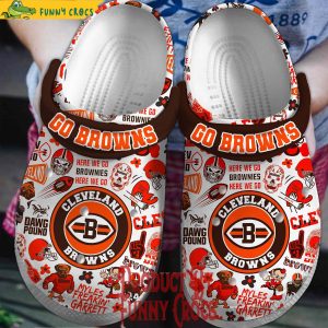 Cleveland Browns Go Browns Crocs Clog Shoes