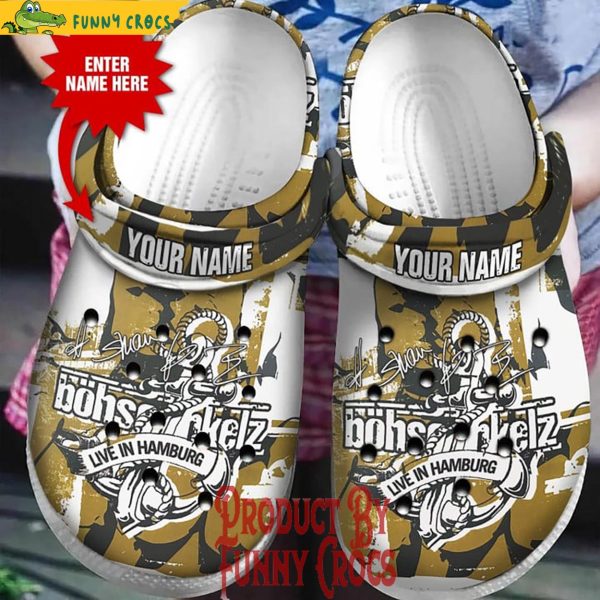 Custom Böhse Onkelz Live In Hamburg Crocs