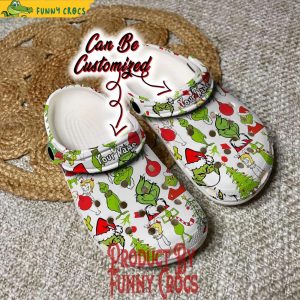 Custom Name Grinch Pattern Crocs Gifts