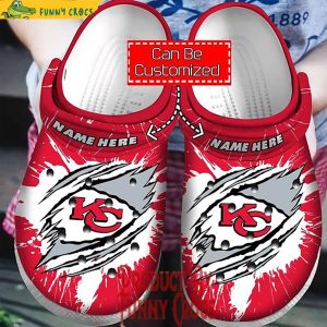 Customized Kansas City Chief Crocs For Adults