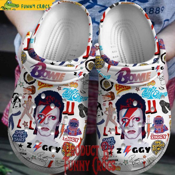 David Bowie Dance Magic Crocs Shoes