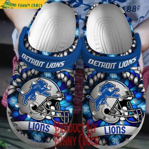 Detroit Lions Helmet Crocs For Adults 1