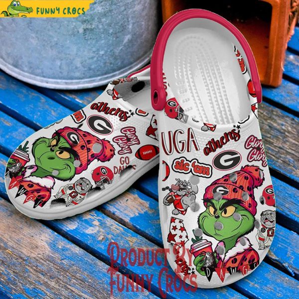 Georgia BullDogs Grinch Crocs Shoes