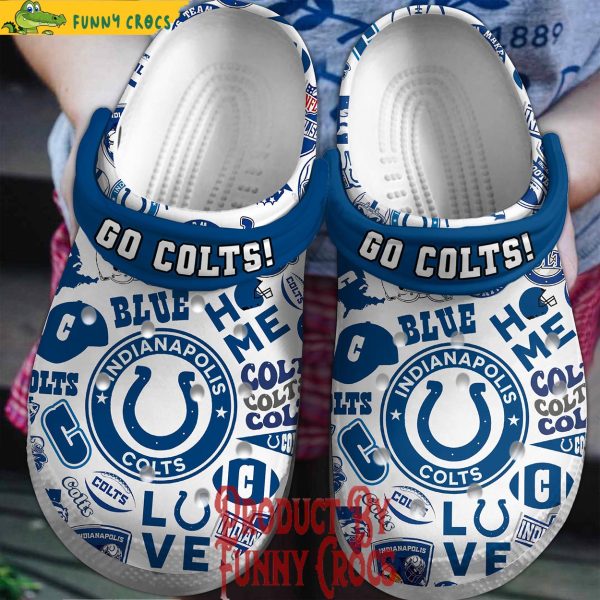 Indianapolis Colts Go Colts Crocs For Adults