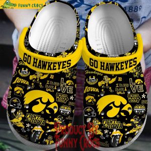 Iowa Hawkeyes Fight Song Crocs Shoes 1