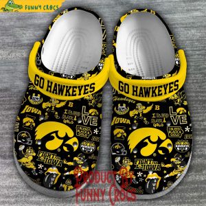 Iowa Hawkeyes Fight Song Crocs Shoes 2