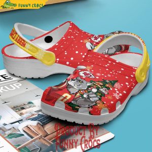 Kansas City Chiefs Merry Chiefsmas Go Chiefs Travis Kelce Patrick Mahomes KC Wolf Christmas Crocs Clogs 2B4 nFZZc